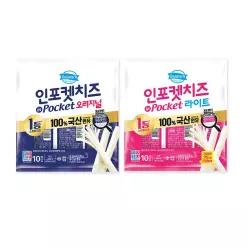 동원 덴마크 인포켓 치즈 오리지널/라이트 20g 30개