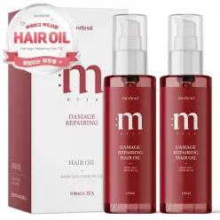 1+1메르헨트 아르간 헤어 오일 에센스 100ml x 2개 헤어세럼 미용실 데미지 케어 컬링 단백질 볼륨