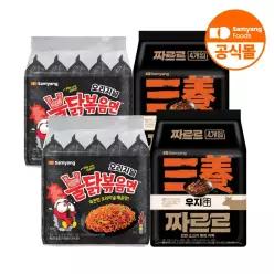 [삼양식품] 불닭볶음면 140g 10입 + 짜르르 140g 8입