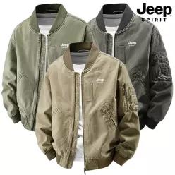 지프 JEEP SPIRIT 빈티지 워싱 점퍼 재킷 캐주얼 항공 야구 자켓 면 작업복 집업 코디 코트 보온 방풍 점퍼 남녀공용 여성 남성 커플 남자 여자 JP1957