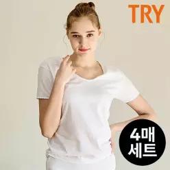 TRY 여 반팔런닝 4매세트