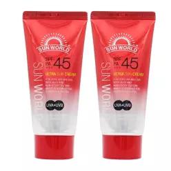 썬월드 울트라 선크림 썬크림 2개 SPF45+ PA+++ 100ml 대용량 자외선차단 기능성