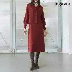 로가시아 25FW 컴포트 투웨이 울 블렌디드 원피스 + 베스트
