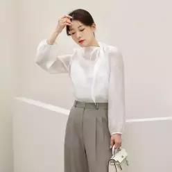 사이드타이블라우스