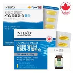 인테로 알티지 오메가3 밸런스 90캡슐 + 알티지 오메가3 메타 90캡슐 + 우디해조칼슘(60정)