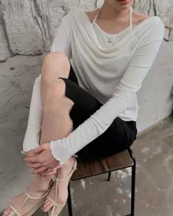 [모어렌] [포인트티] [MADE] 르팃 레이어드 긴팔 니트