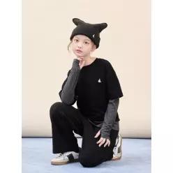 [BEANPOLE KIDS] 여아 레이어드 티셔츠  블랙 (BI5941G055) (BI5941G055)