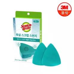 [3M] 무세제 욕실청소용 스크럽 스펀지패드(2입)