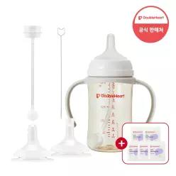 더블하트 이유실감 빨대컵 세트 (빨대꼭지+추빨대&브러시세트)