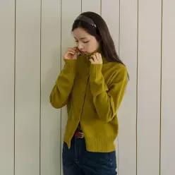 미우 카라 폴라 니트가디건