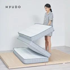 [무.배+최대가 9.4만~] 휴도 편안한 제주 국내생산 13/15cm 3단 접이식 본넬스프링 매트리스 토퍼 이층침대 바닥매트리스(MS/S/SS/Q)