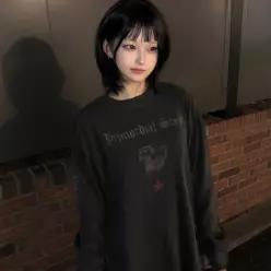 프라이모디얼 피그먼트 롱슬리브 스모크블랙