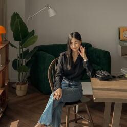 [시크릿라벨] 커프스오픈카라넥블라우스