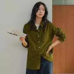 [JUST BETTER] 라이프 웨어 피치 코듀로이 셔츠