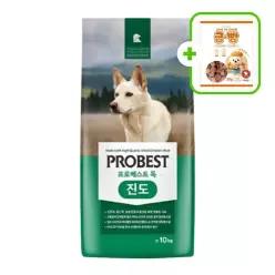 프로베스트 독 진도 10kg 1개 강아지 대용량사료 + 강아지간식 