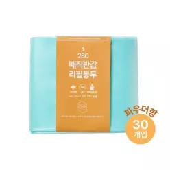 매직캔 호환 반값 리필봉투 280 30개입 매직캔 호환 (베이비파우더향)