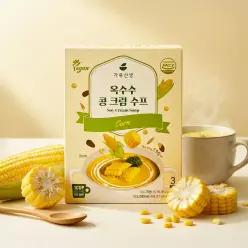 가루선생 옥수수 콩 크림 스프 120g (40g, 3개입) 식물성 비건 수프