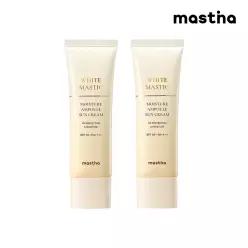 [공식판매처] 매스티나 화이트매스틱 모이스처 앰플 선크림 50ml 2개