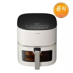 쿠첸 5L 전자식 에어프라이어 바스켓형 아이보리 COV-C050I