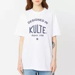 104 빈티지 로고 티셔츠 화이트