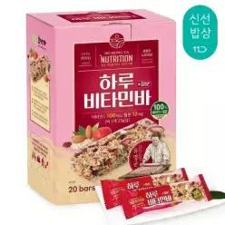 [품질보장] 호정가 하루비타민바 (20개입) / 1개당 비타민과 철분 권장섭취량 100% 함유