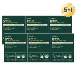 슈어메디 칼마디K 60정 6박스 6개월분 뼈건강 칼슘 마그네슘 비타민D 비타민K