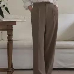 데어 핀턱 와이드 슬랙스