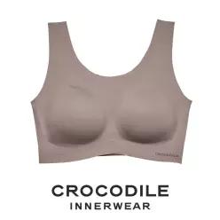 [크로커다일] 소프트 나일론모달 패드일체형 U넥 브라 모카무스 CDWBR5O16T