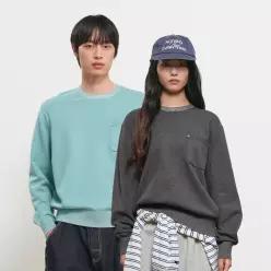 UNISEX 포켓 크루넥 풀오버 [3COL] / GF1UKP003