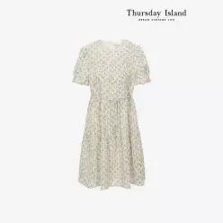 [Thursday Island] 플라워 패턴 미니 원피스(T244MOP261W)