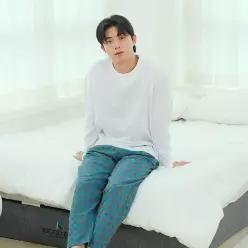남자 선염9부 컴포터블 주머니파자마/커플/잠옷/홈웨어