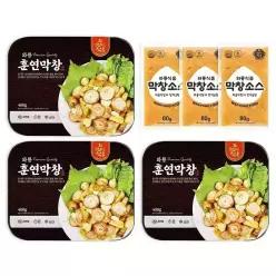 [ 추천 ] 와룡막창 참나무 훈연막창400g 3팩 + 소스 80g 3팩