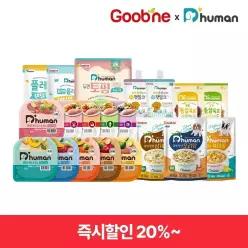 [굽네듀먼] 강아지 화식 30+2팩 한달세트 / 강아지사료 간식 토핑 펫밀크 노견사료