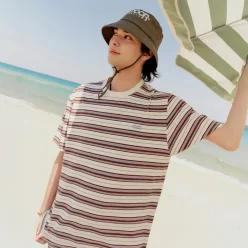 [아웃도어프로덕츠] 멀티로고 스트라이프 숏슬리브 (3COLORS)