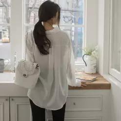 [데일리/활용도갑] 소프트시어 루즈핏 셔츠