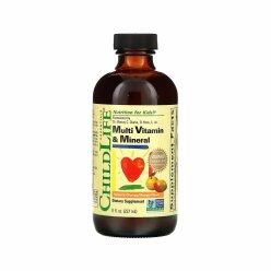 [아이허브] 차일드라이프 에센셜스 종합비타민&미네랄 천연오렌지망고맛 237ml, 영유아 어린이 ChildLife