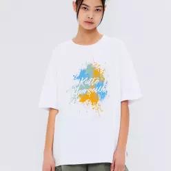 SPRAY PAINT T-SHIRT WHITE
