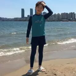 [키즈레시피] 워터월드올인원래쉬가드세트
