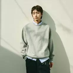 플루크 라이트 데이오프 오버핏 맨투맨 티셔츠 FMT901