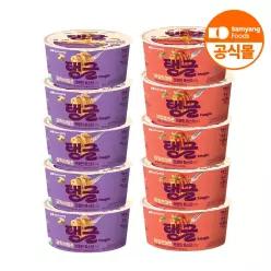 [삼양식품] 큰컵 탱글 프로틴 파스타 갈릭쉬림프 100g 5입+바질토마토 105g 5입