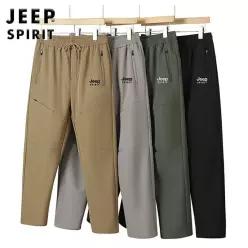 JEEP SPIRIT 남성 겨울 기모 방한 바지 발수 스판 밴딩 아웃도어 등산 팬츠