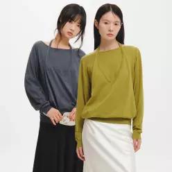 WOMAN 릴렉스드 홀터 레이어드 풀오버 [3COL] / GF3LKP501