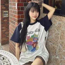 Precious 레글런 반팔티 네이비