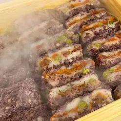 농가살리기 30년 전통 통팥호박찰시루떡 1kg (9-11개 내외)