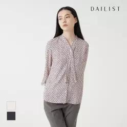 [데일리스트] 프린트 타이 블라우스_MDBNL3F7221