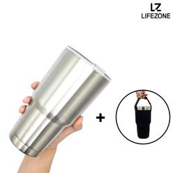 대용량 스테인레스 텀블러 850ml + 파우치세트 보온보냉 1리터 스탠리 스테인리스 진공 텀블러