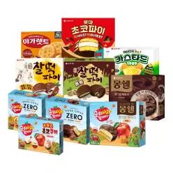 두쫀쿠 두바이 찰떡파이 2개 외 혼합구성 초코파이 제로케이크 애플시나몬 마가렛트 등