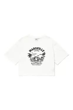 TROPICAL WOMEN T-SHIRT WHITE