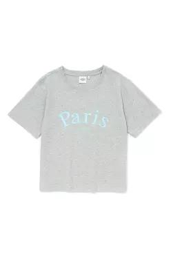PARIS WOMEN T-SHIRT M.GREY