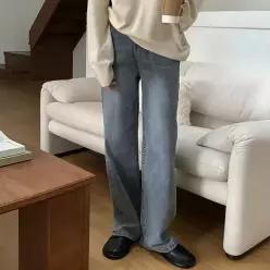 [코코블랑] 마인드 와이드 데님팬츠(숏,롱)